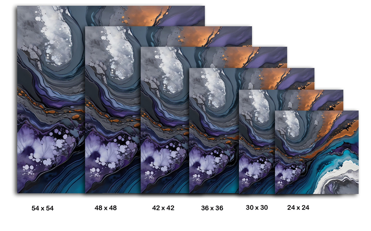 Blue And Purple Swirl