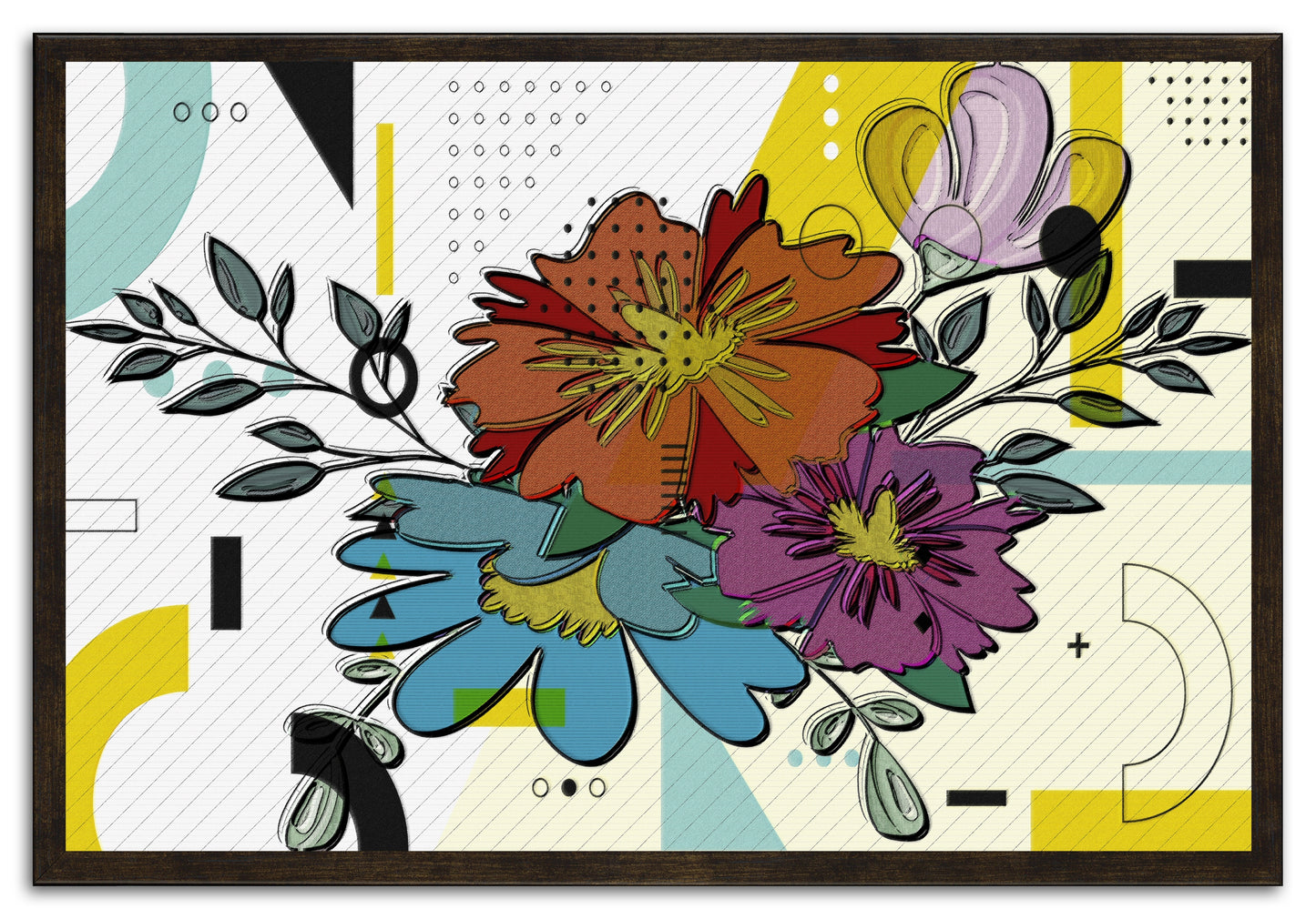 Boho Flowers 125 Painting Print