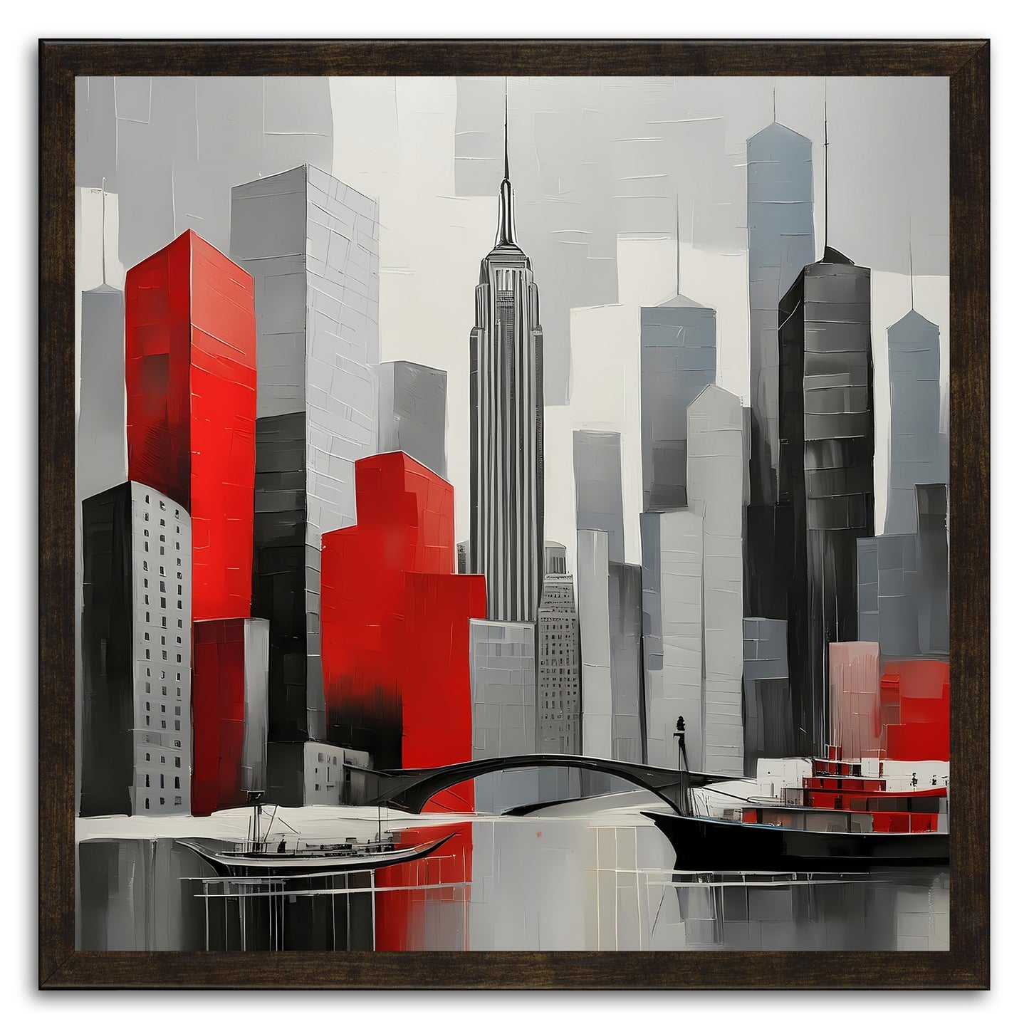 City Of Red Reflections