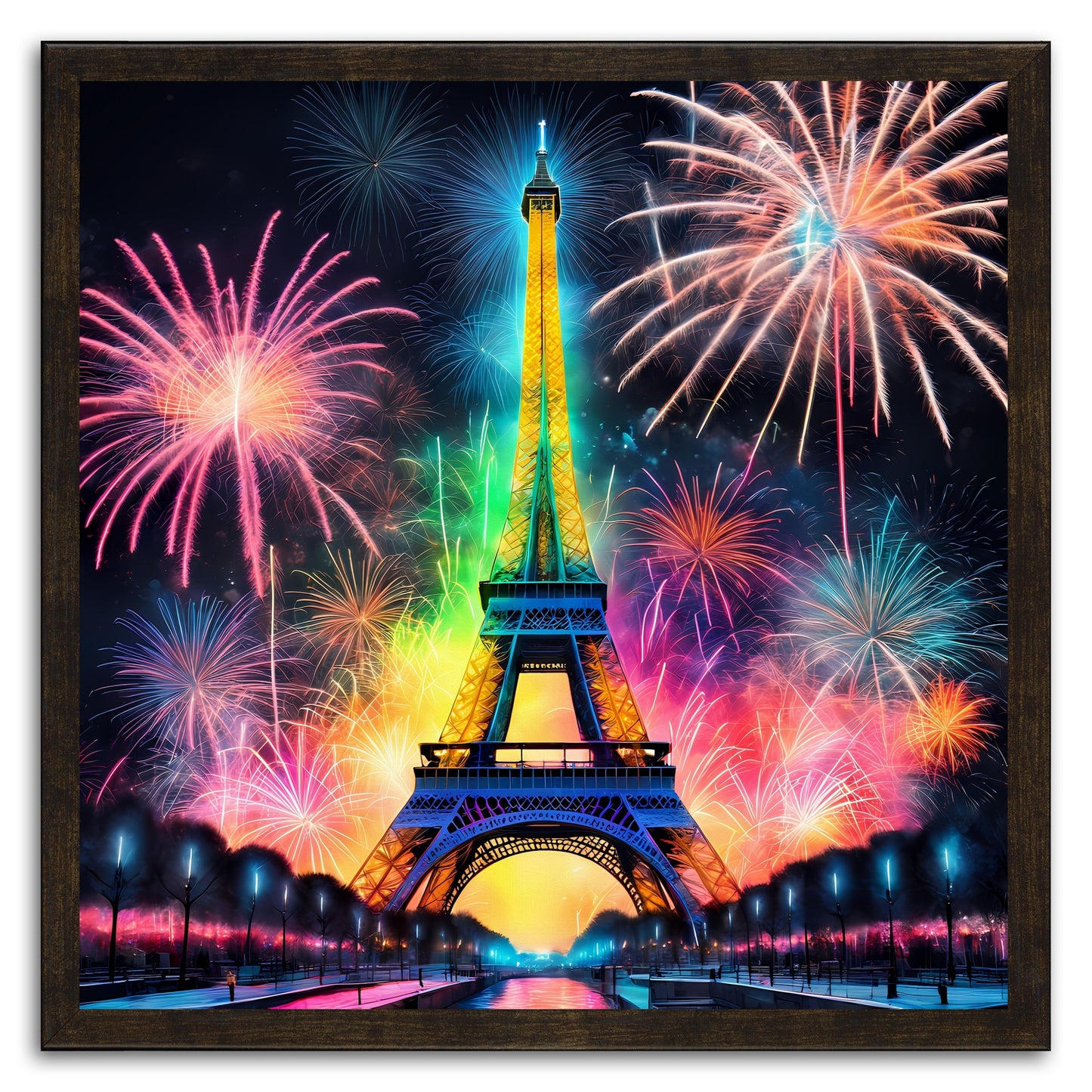 Rainbow Eiffel Tower