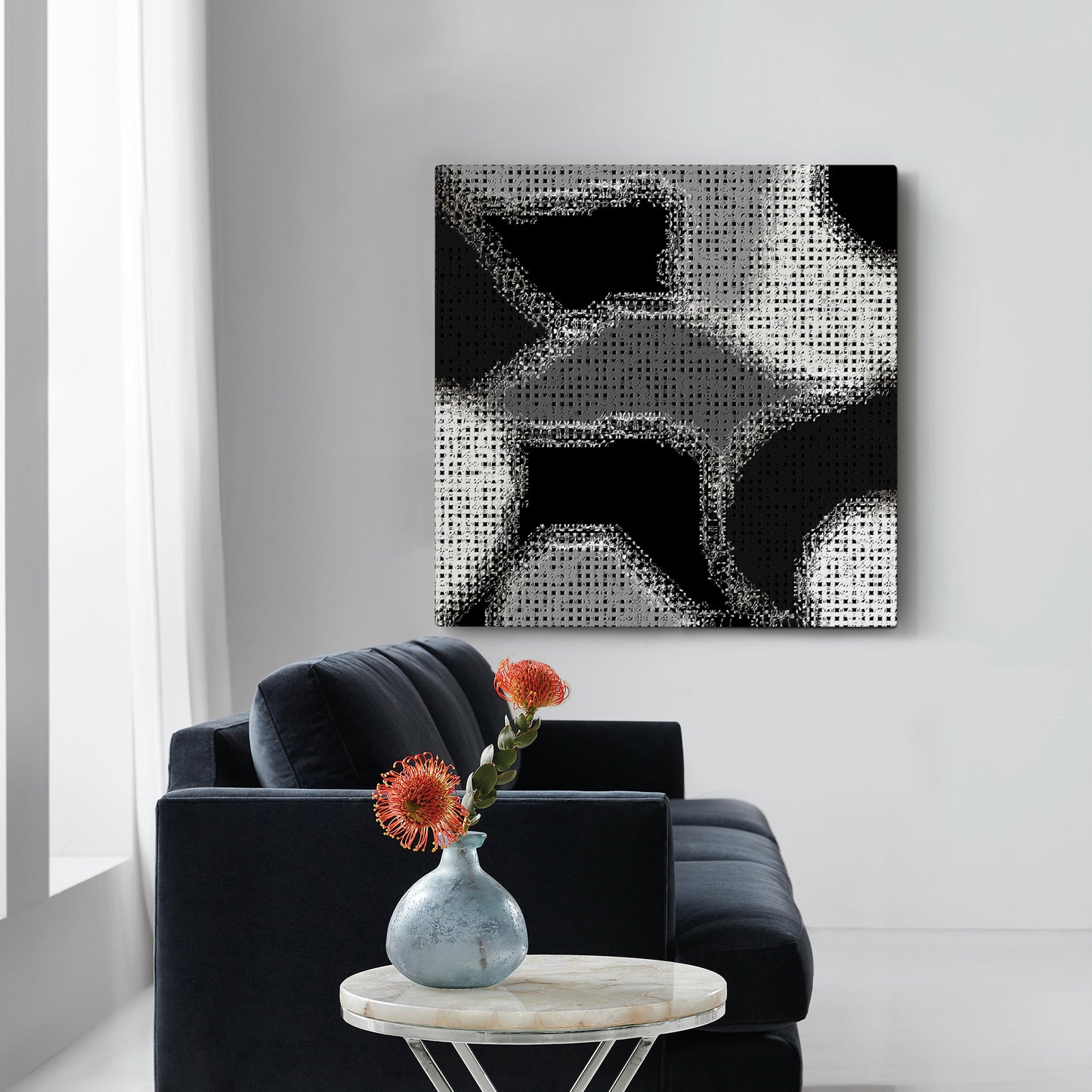 Abstract Mosaic - Wrapped Canvas Painting