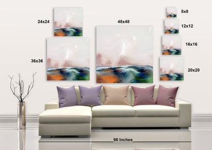 Blue Horizon II - Wrapped Canvas Painting