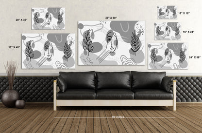 Bohemian Life BW Painting Print
