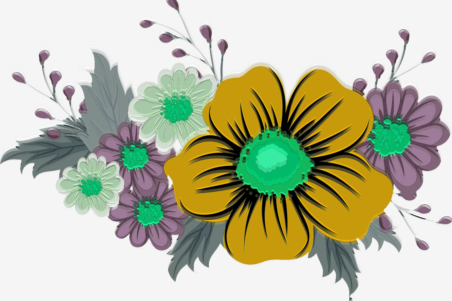 Boho Arrangement III Painting Print
