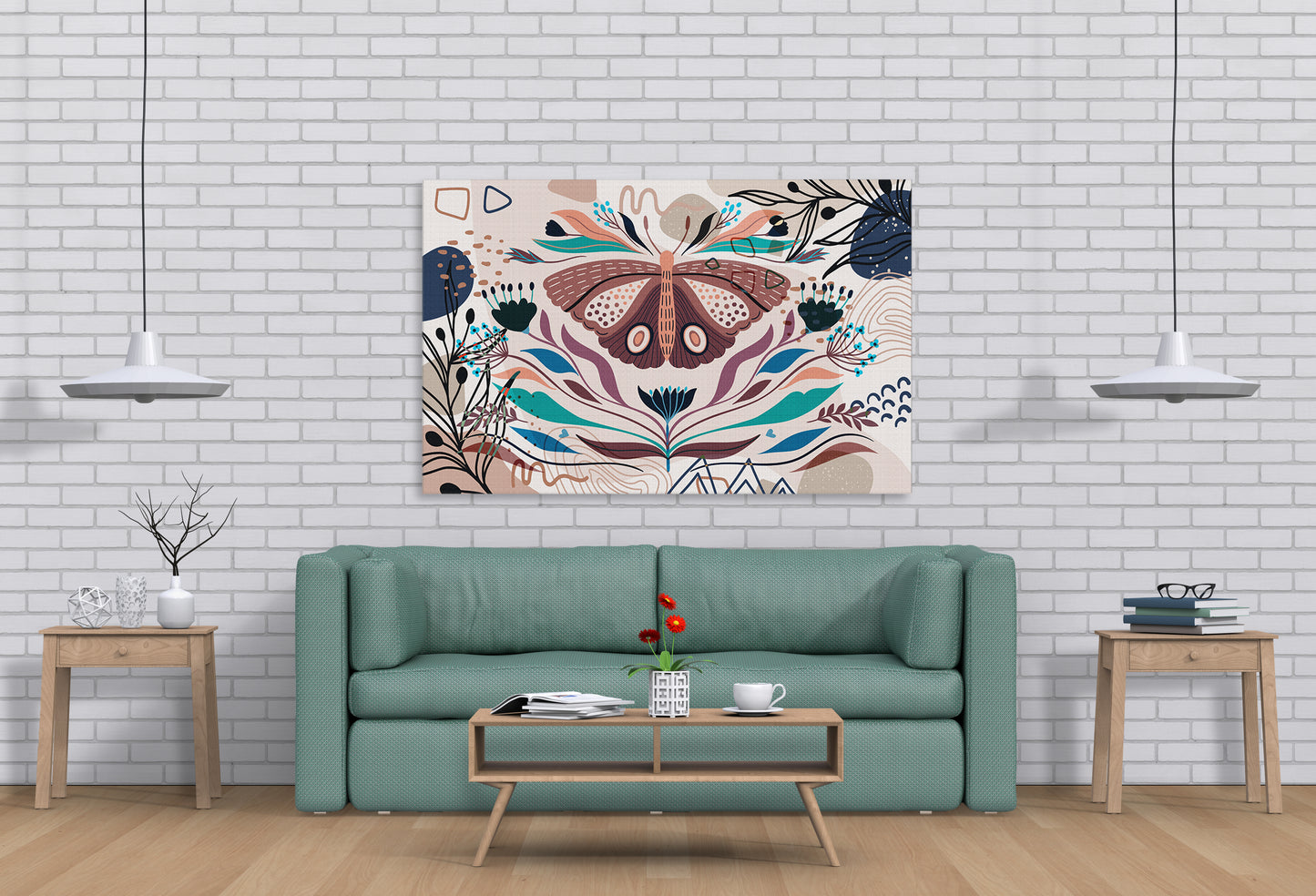 Boho Butterfly 156 Painting Print