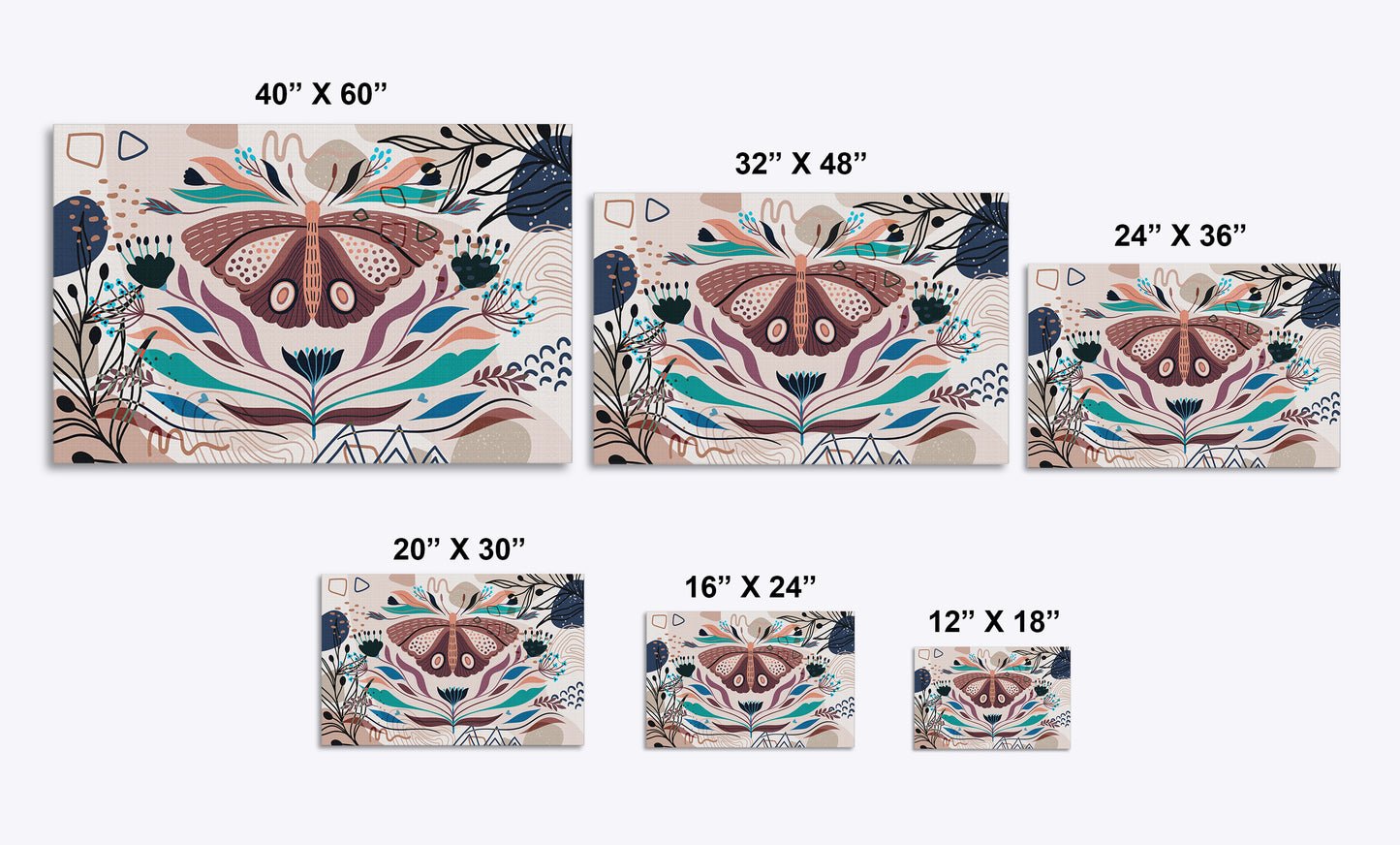 Boho Butterfly 156 Painting Print