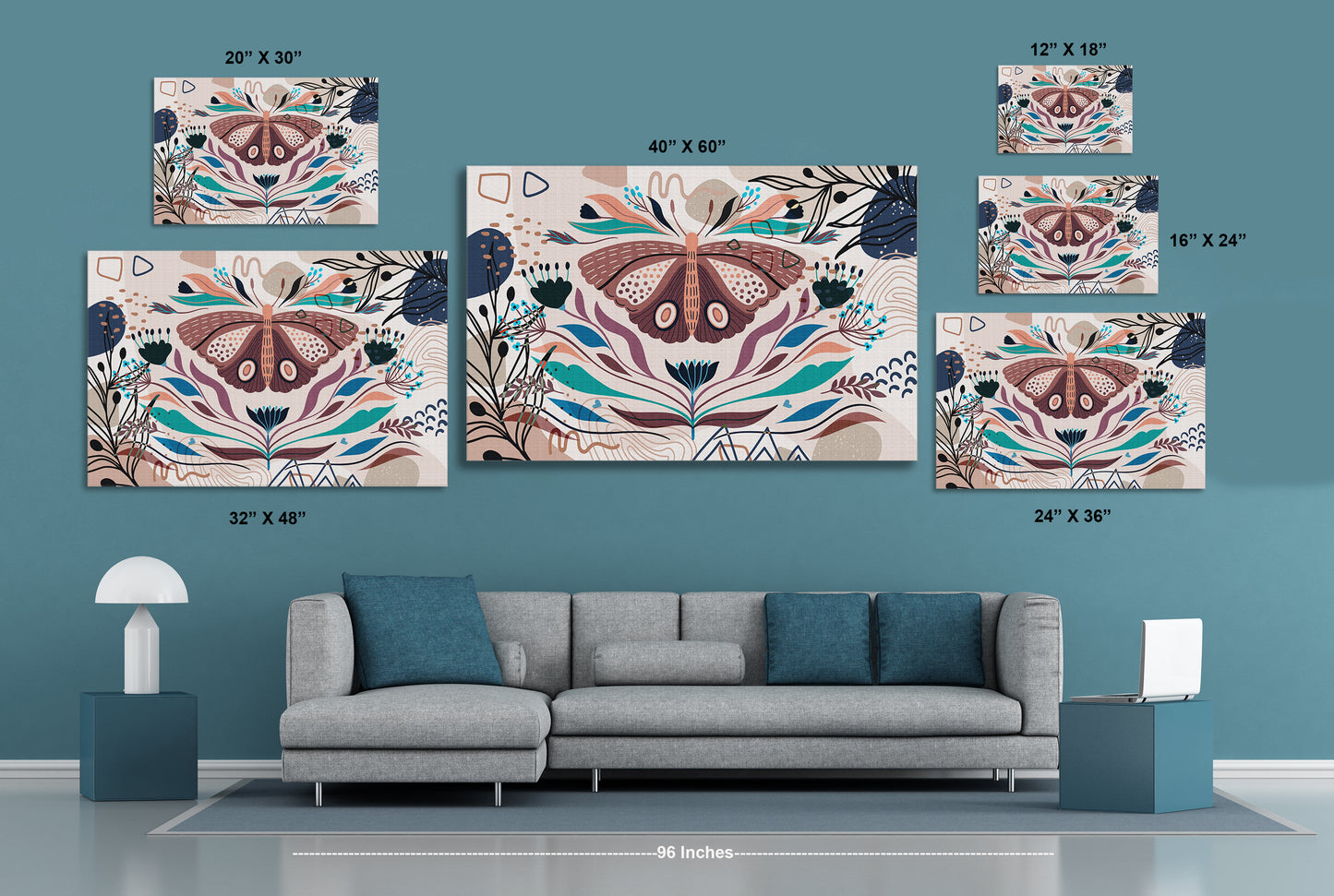 Boho Butterfly 156 Painting Print