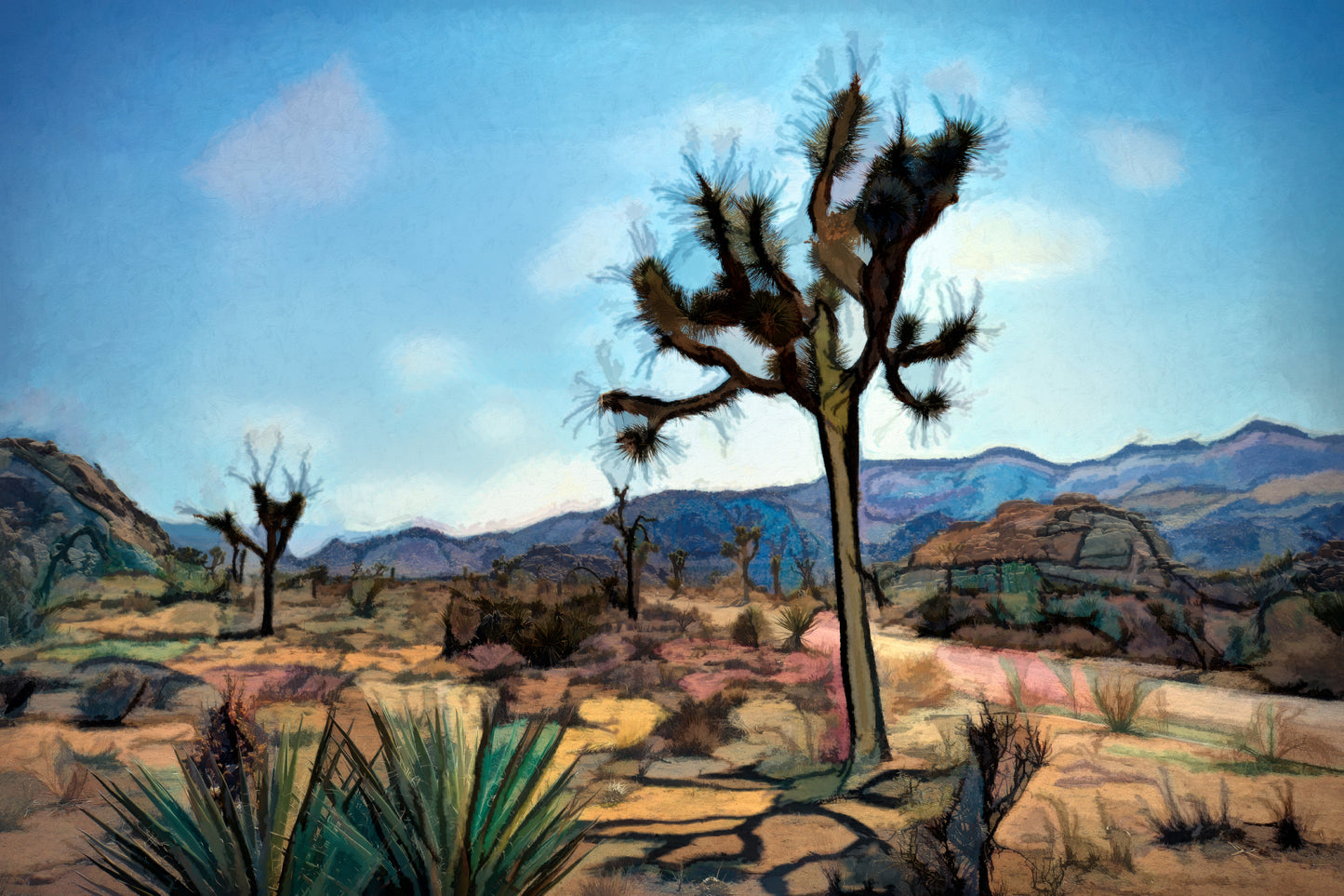 Boho Desert 101 Painting Print