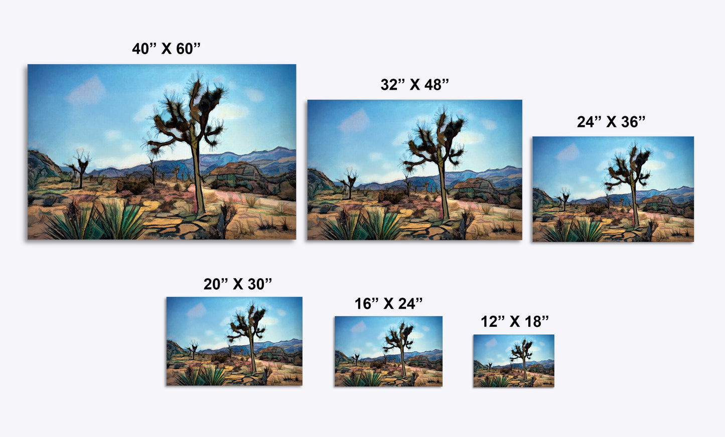 Boho Desert 101 Painting Print