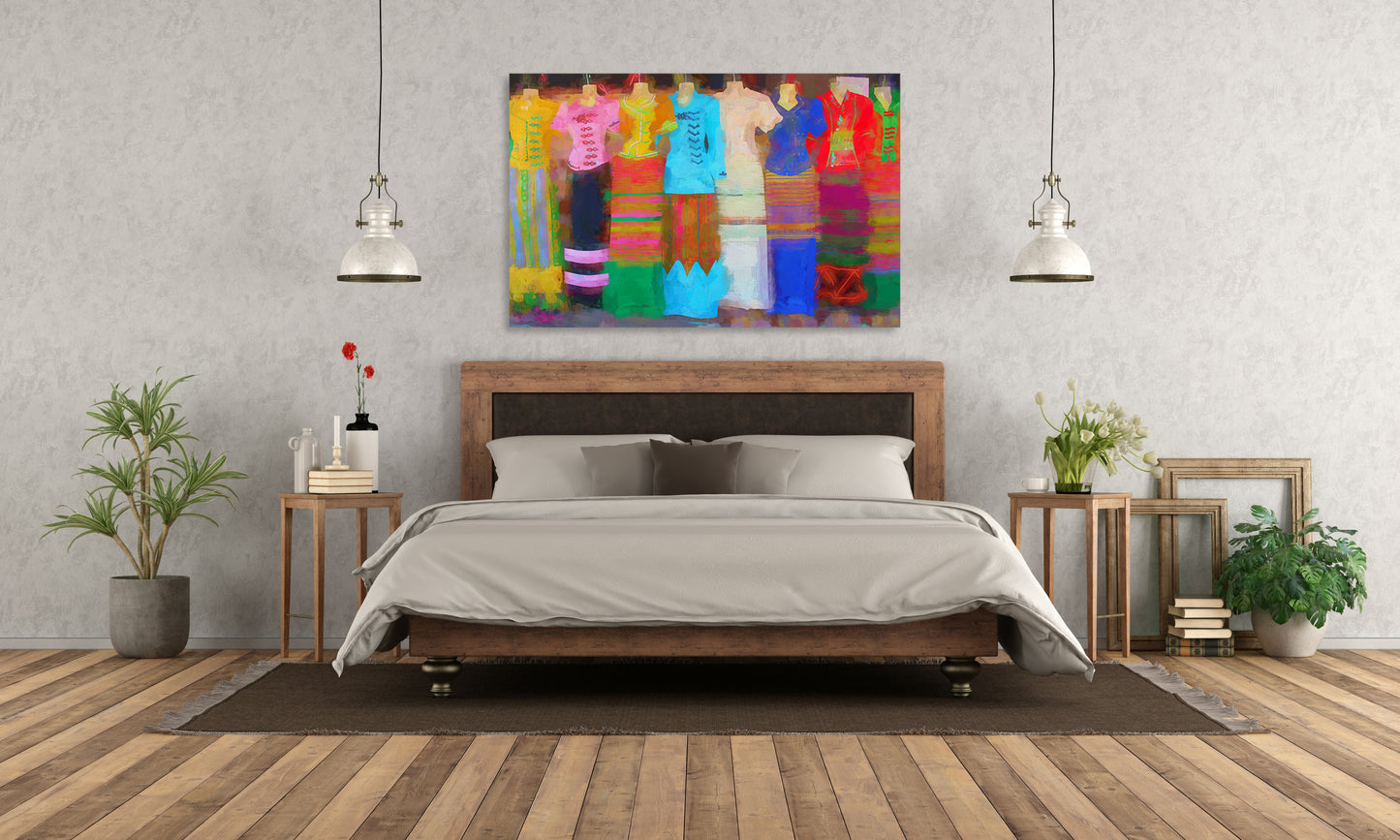 Boho Dresses 205 Painting Print