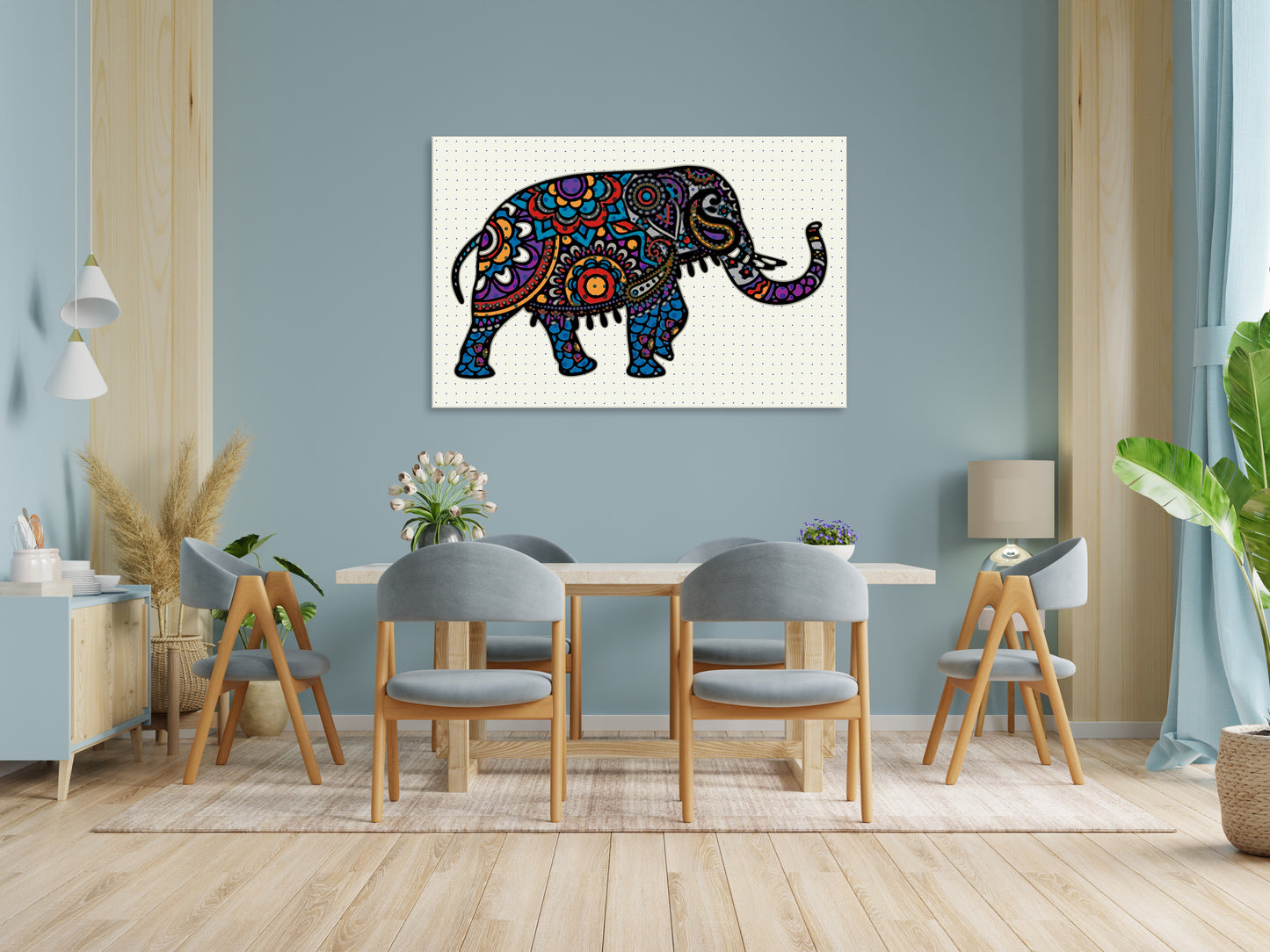 Boho Elephant 707 Painting Print