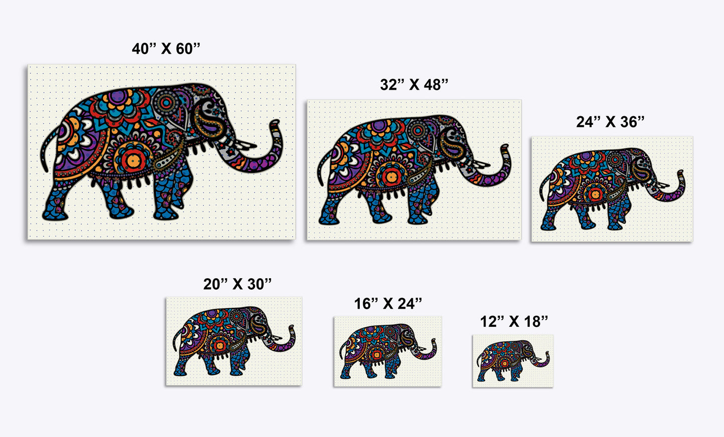 Boho Elephant 707 Painting Print