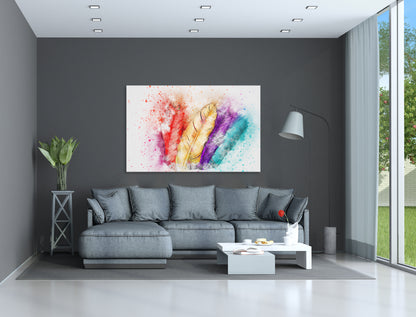 Boho Feathers 545 Painting Print