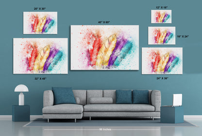 Boho Feathers 545 Painting Print