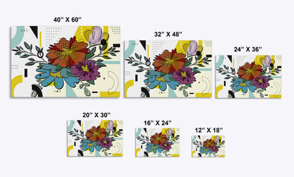 Boho Flowers 125 Painting Print