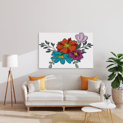 Boho Flowers VI Painting Print