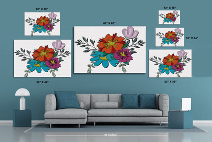 Boho Flowers VI Painting Print