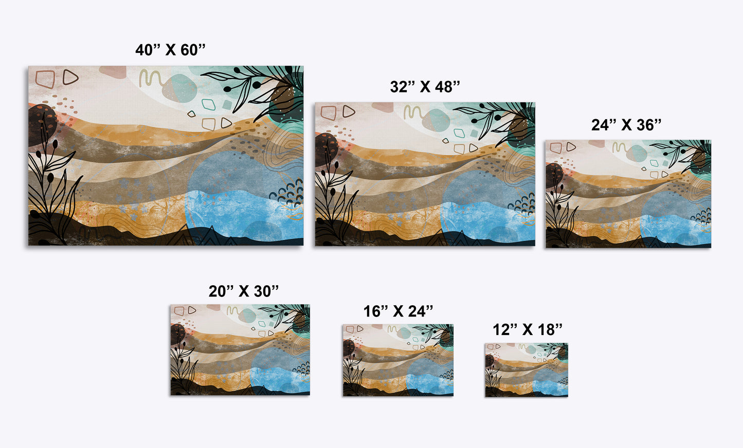 Boho Landscape 303 Painting Print