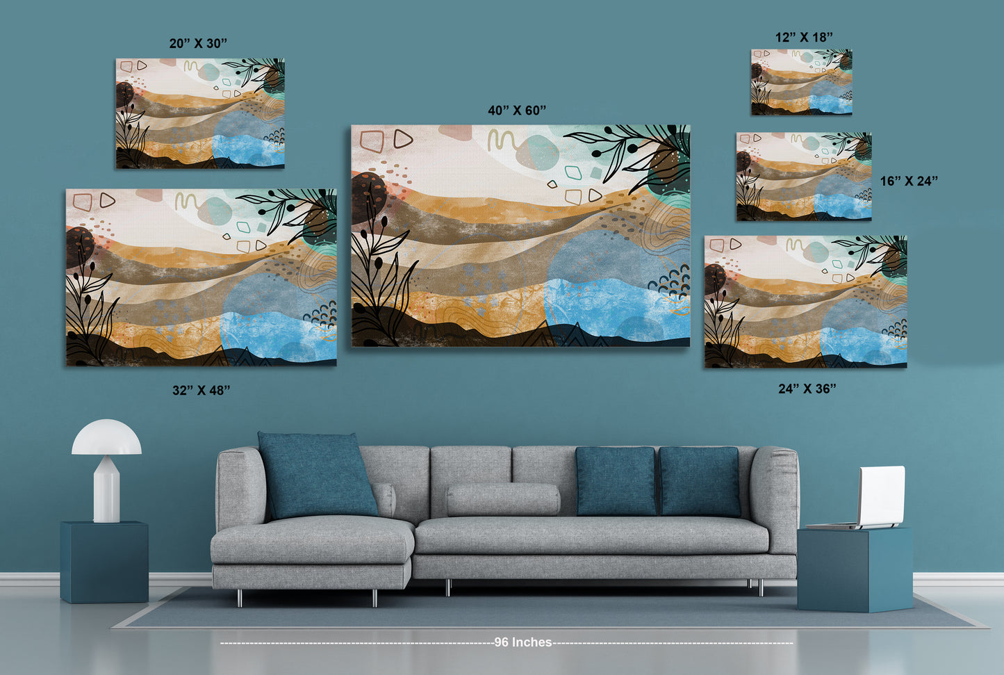 Boho Landscape 303 Painting Print