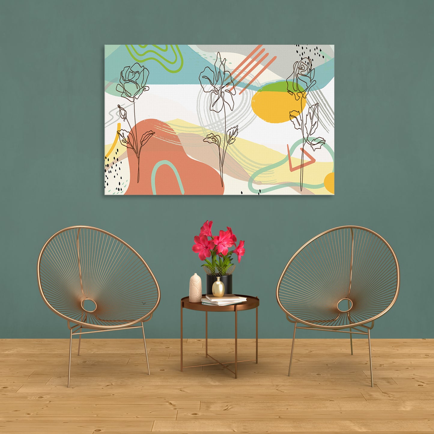 Boho Spring Bloom 199 Painting Print