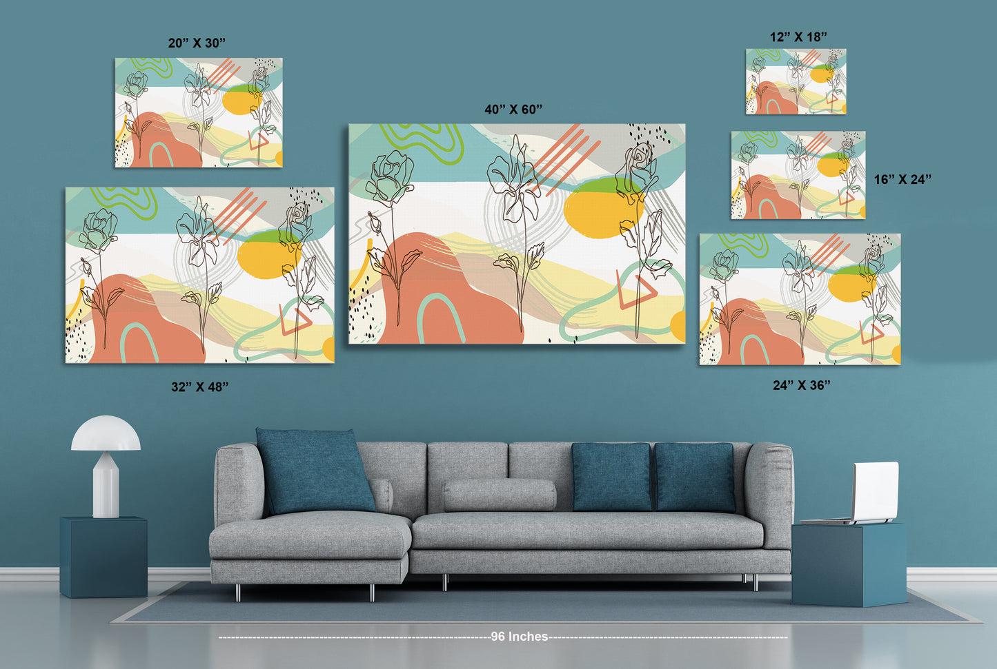 Boho Spring Bloom 199 Painting Print