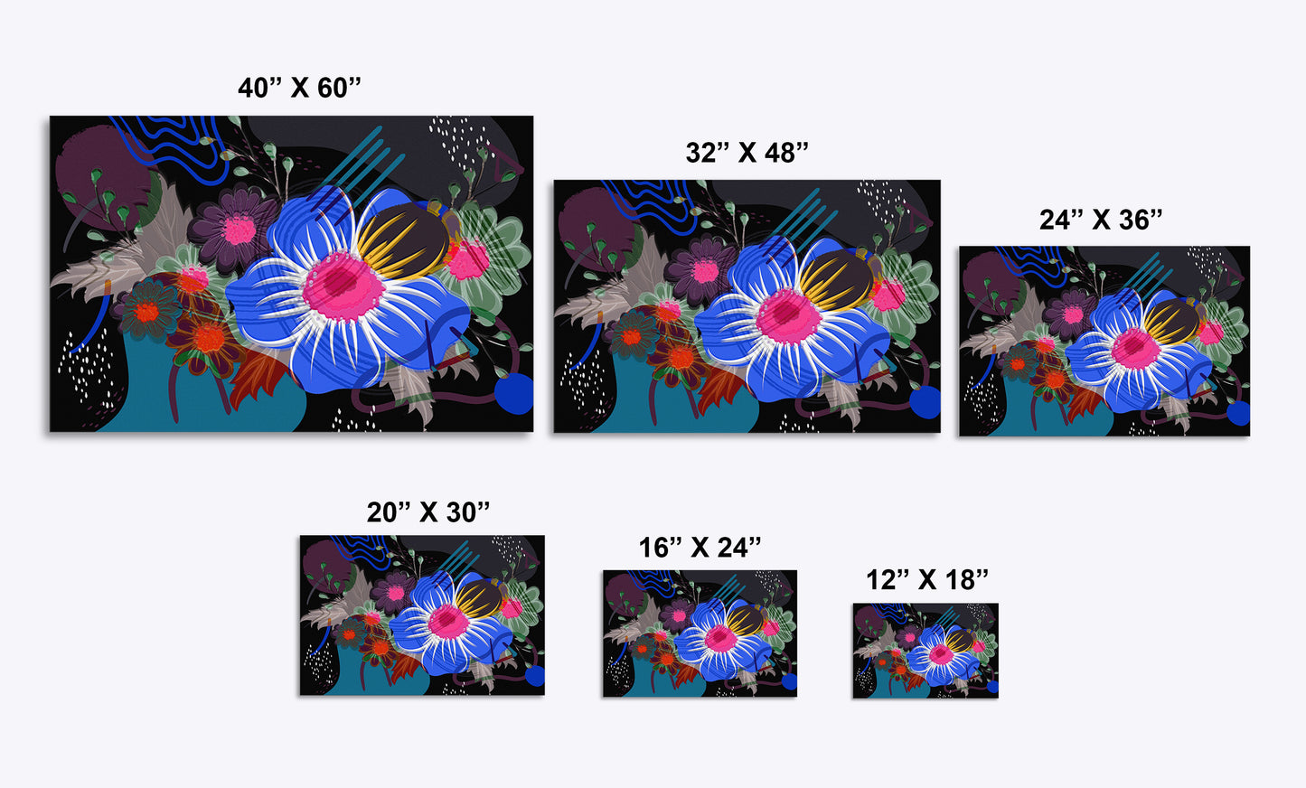 Flower Power 510 Painting Print