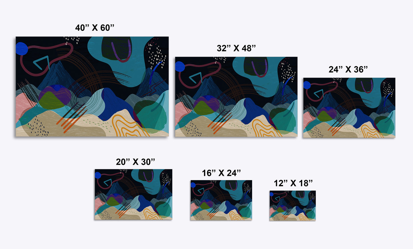 Mountain High 522 Painting Print
