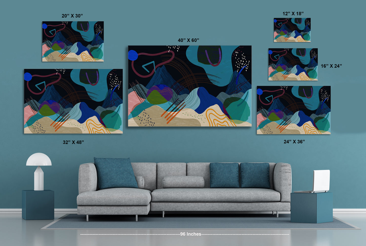Mountain High 522 Painting Print