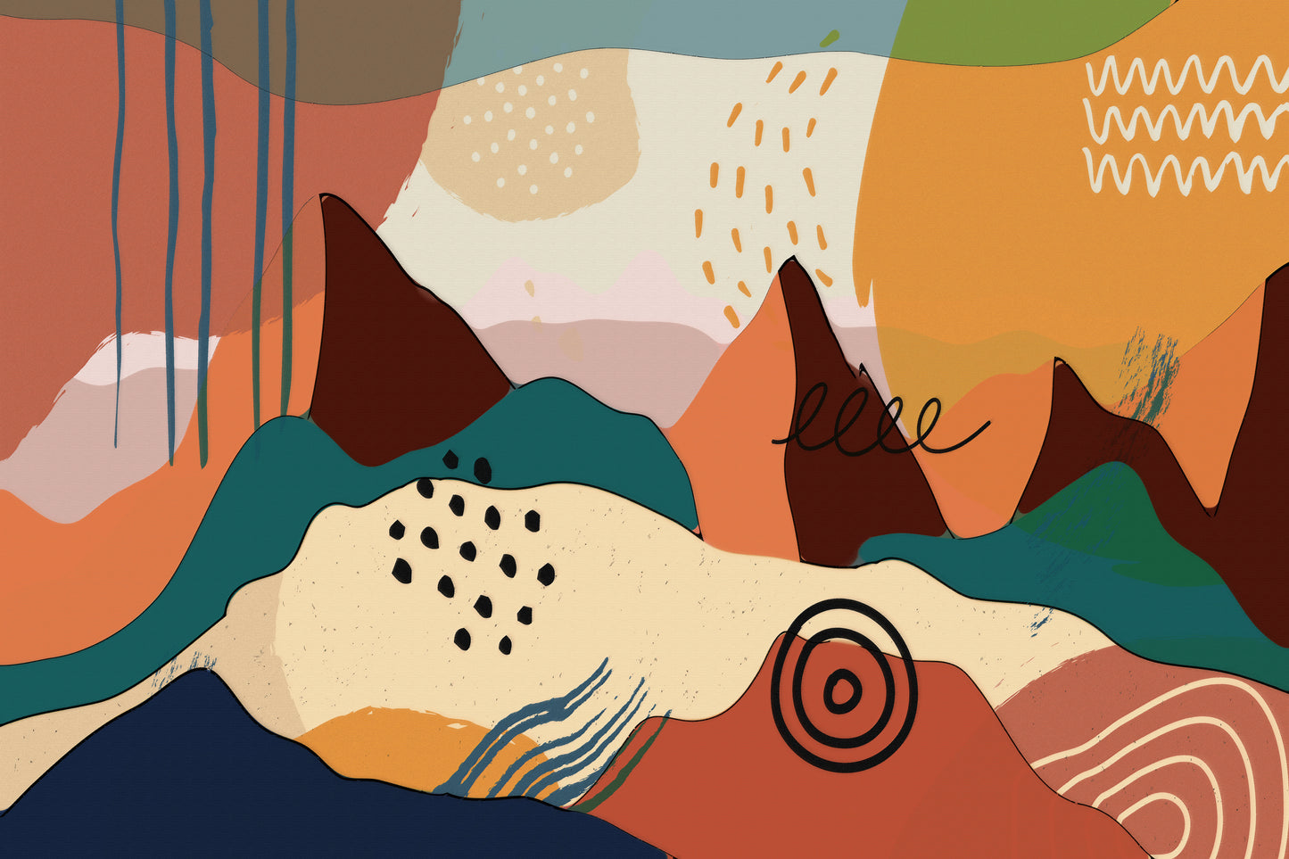 Our Land 210 Painting Print