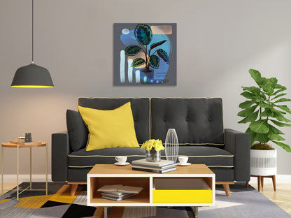 Abstract Calathea Roseo-Picta Painting Print