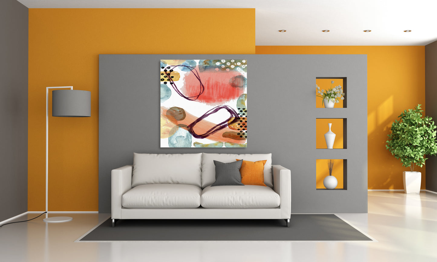 Abstract Shapes 4514 Painting Print