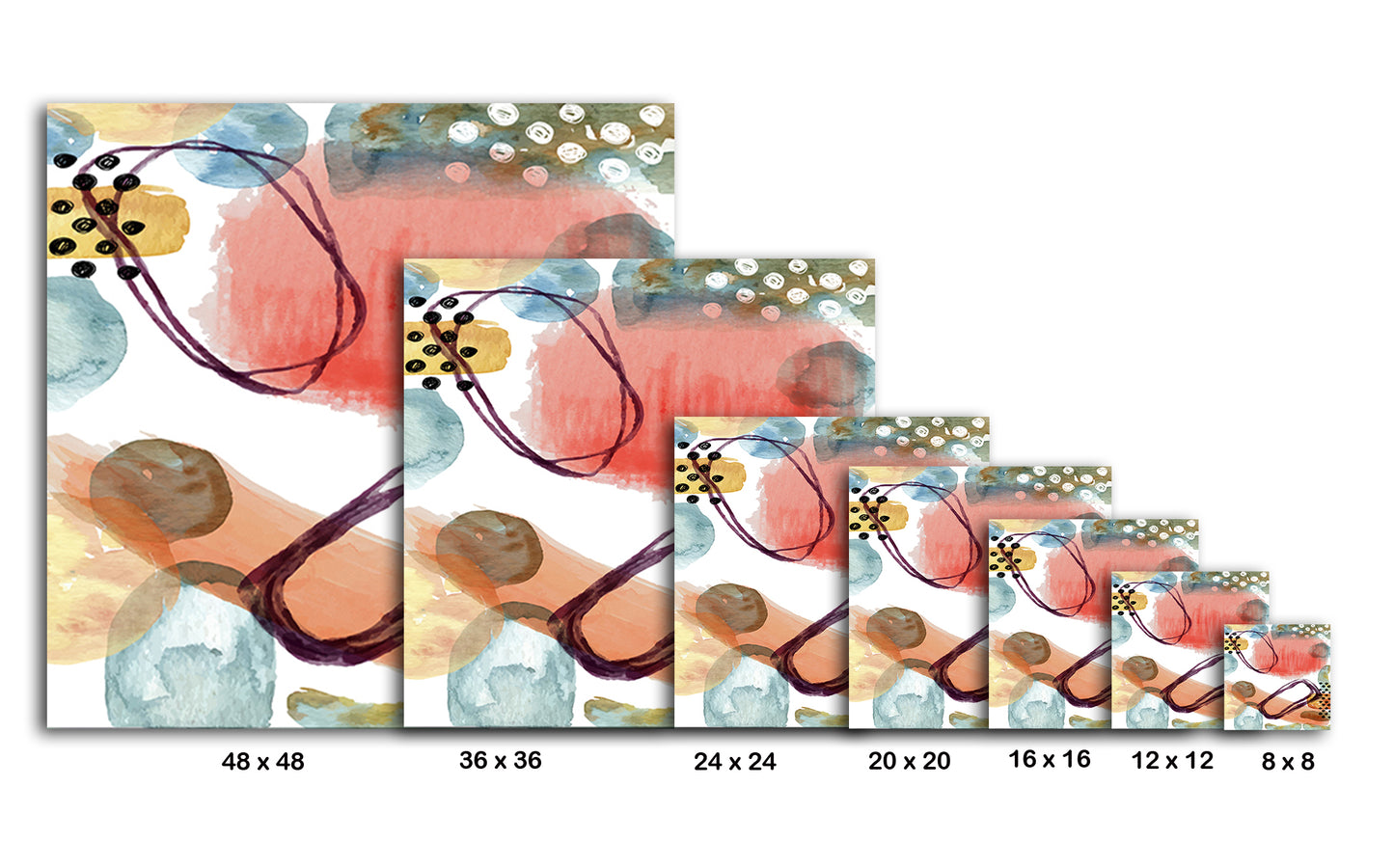Abstract Shapes 4514 Painting Print