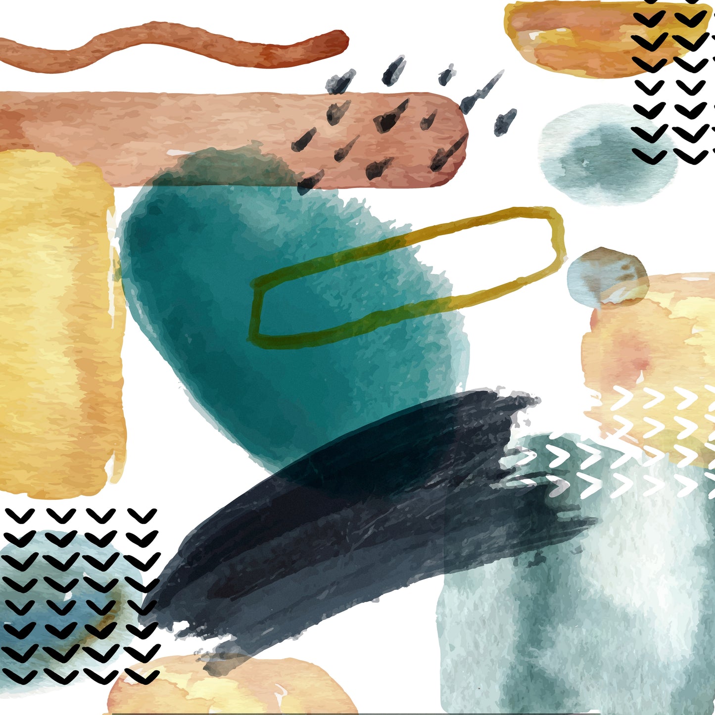 Abstract Shapes 4516 Painting Print
