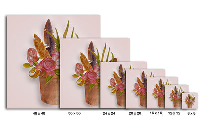 Boho Floral Arrangement I Painting Print