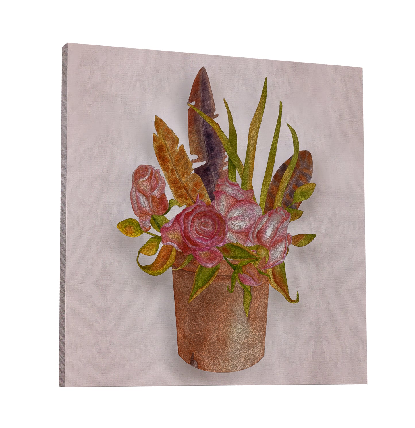 Boho Floral Arrangement I Painting Print