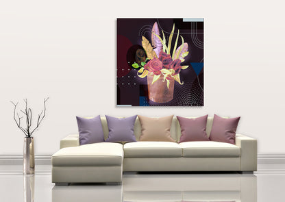 Boho Flowers And Feather 689
