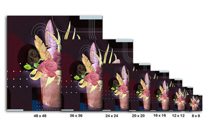Boho Flowers And Feather 689
