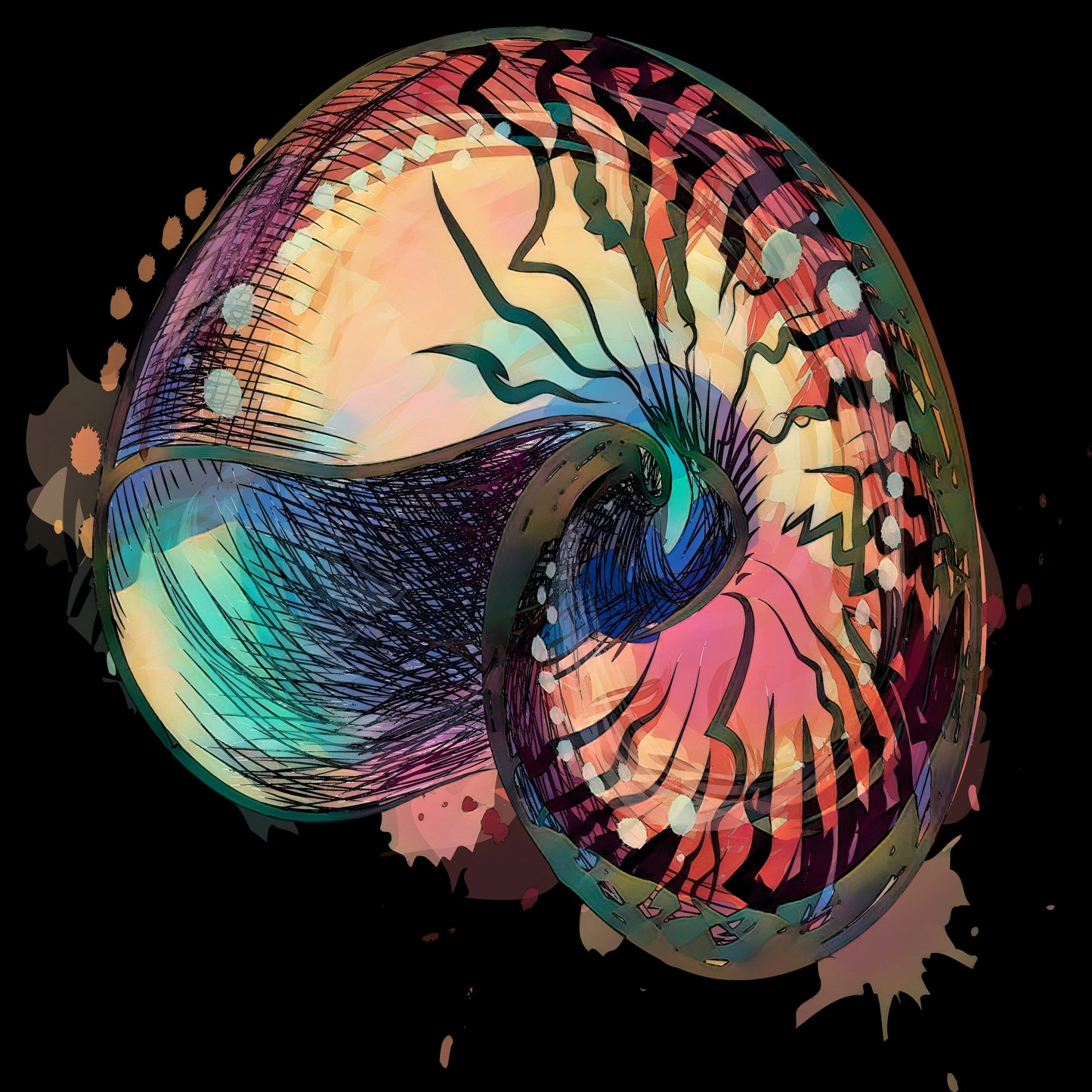 Boho Nautilus Shell 248