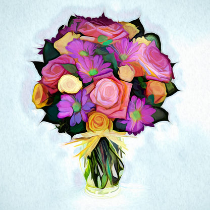 Abstract Sunflower Bouquet 279