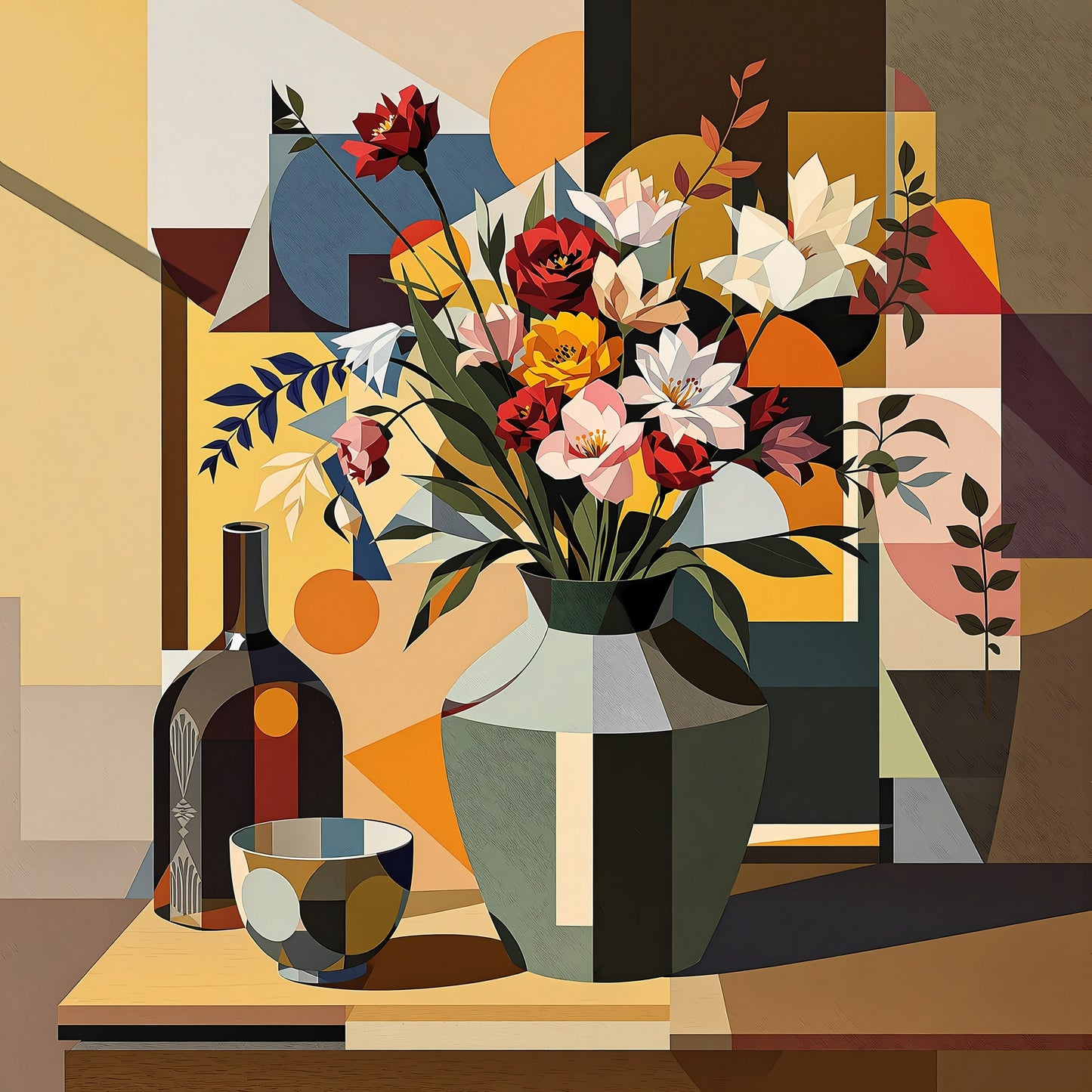 Colorful Mid Century Still Life I