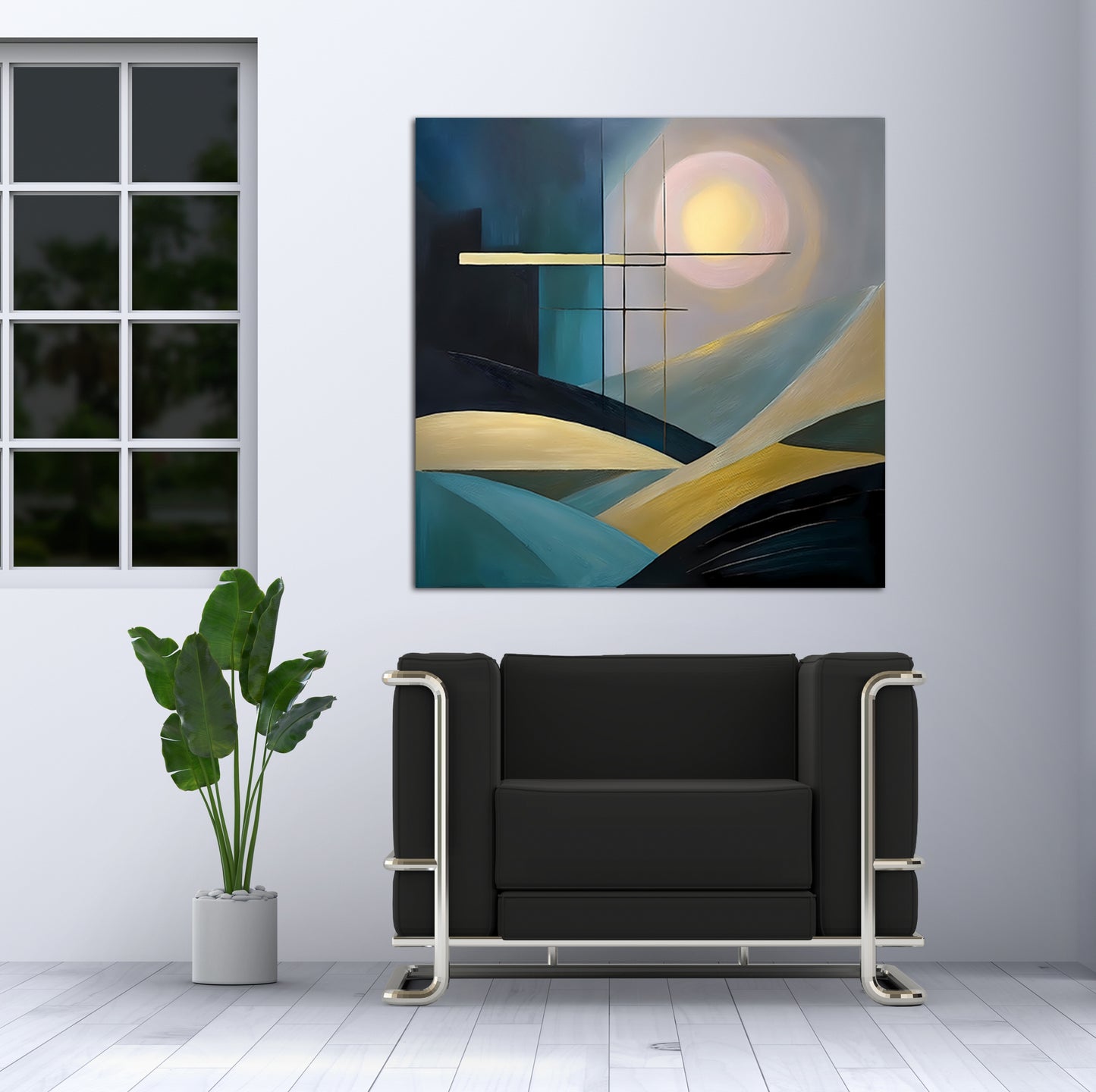 Geometric Sunset