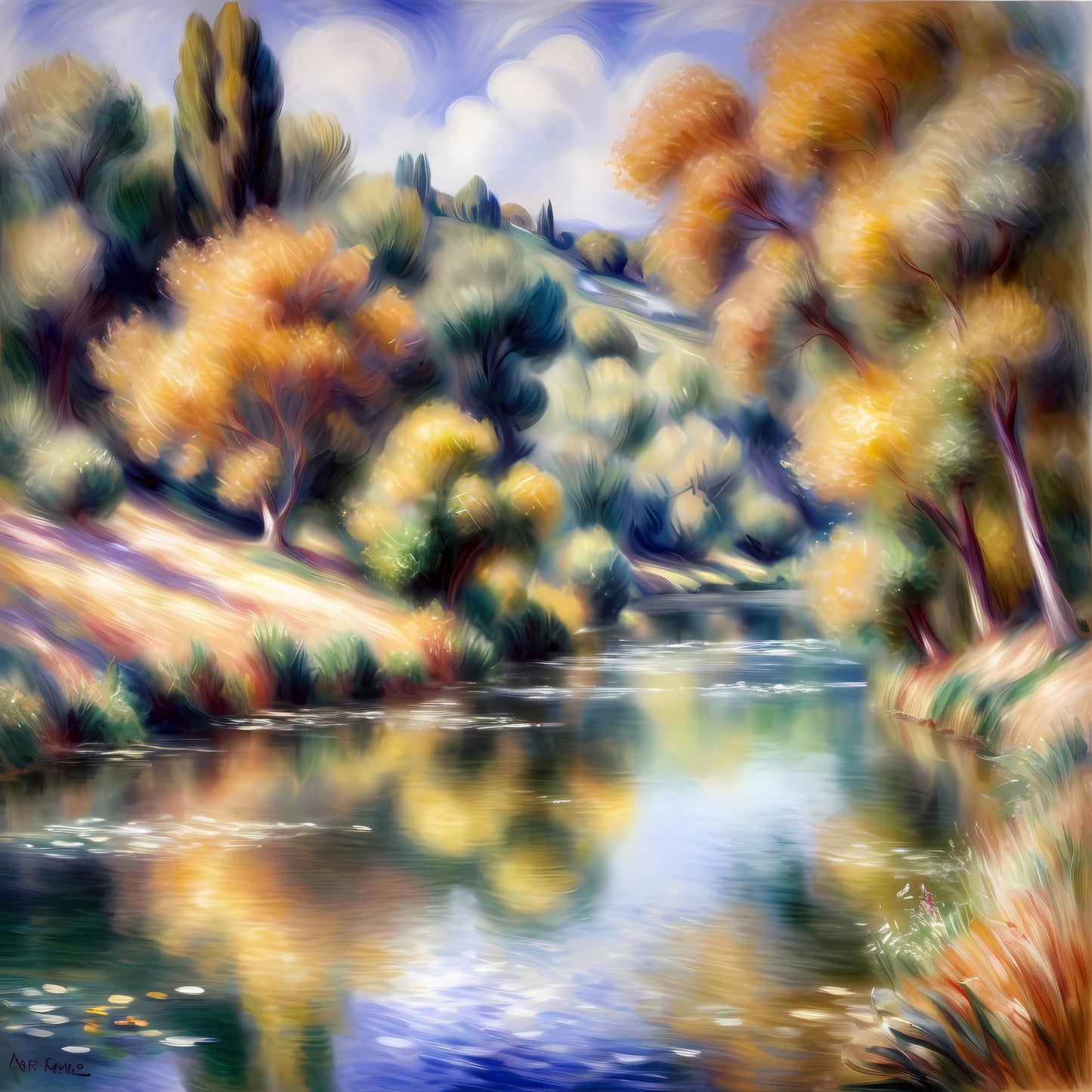 River Run In Giverny