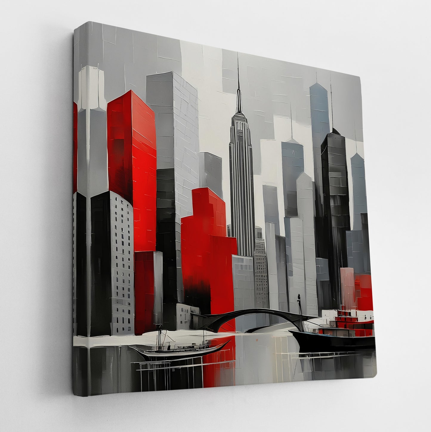 City Of Red Reflections