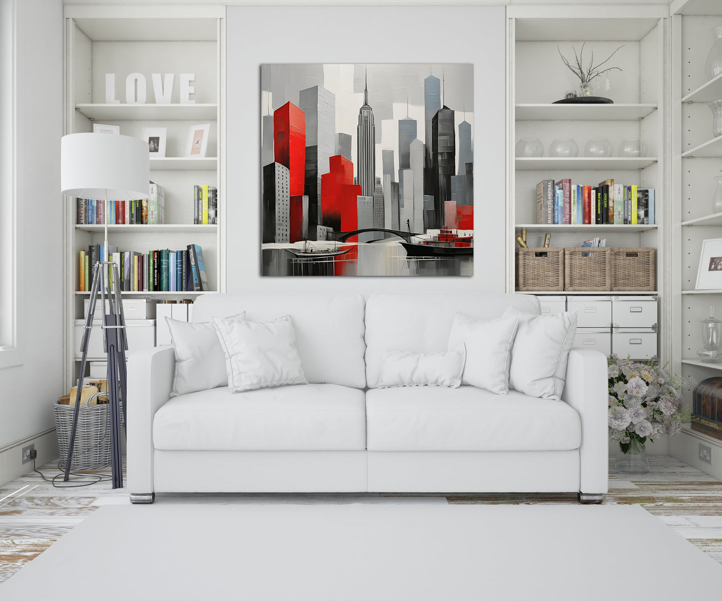 City Of Red Reflections
