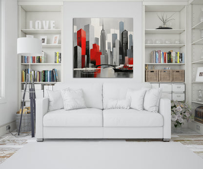City Of Red Reflections