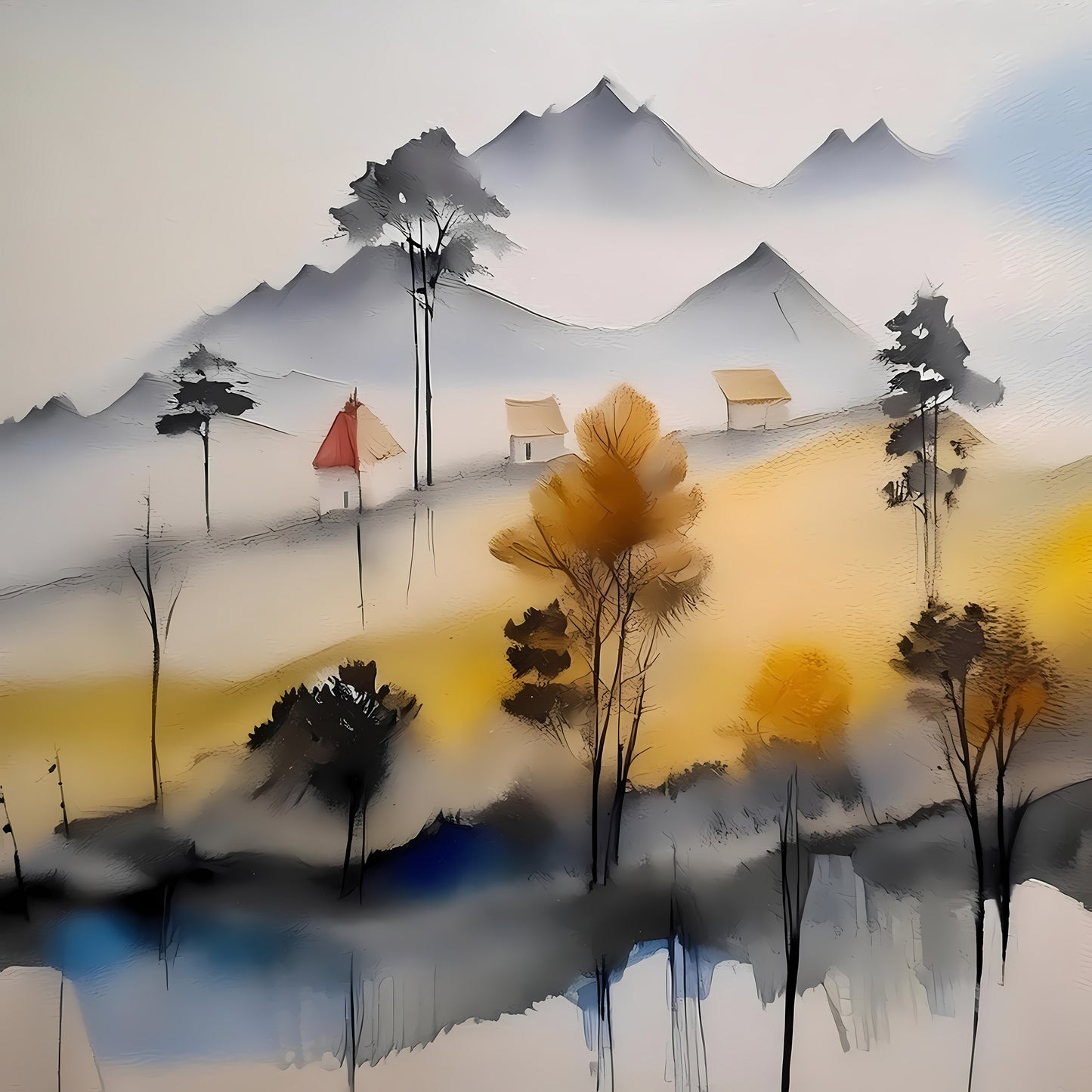 Morning Mist And Meadows
