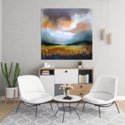 Sunflower Fields In Provence