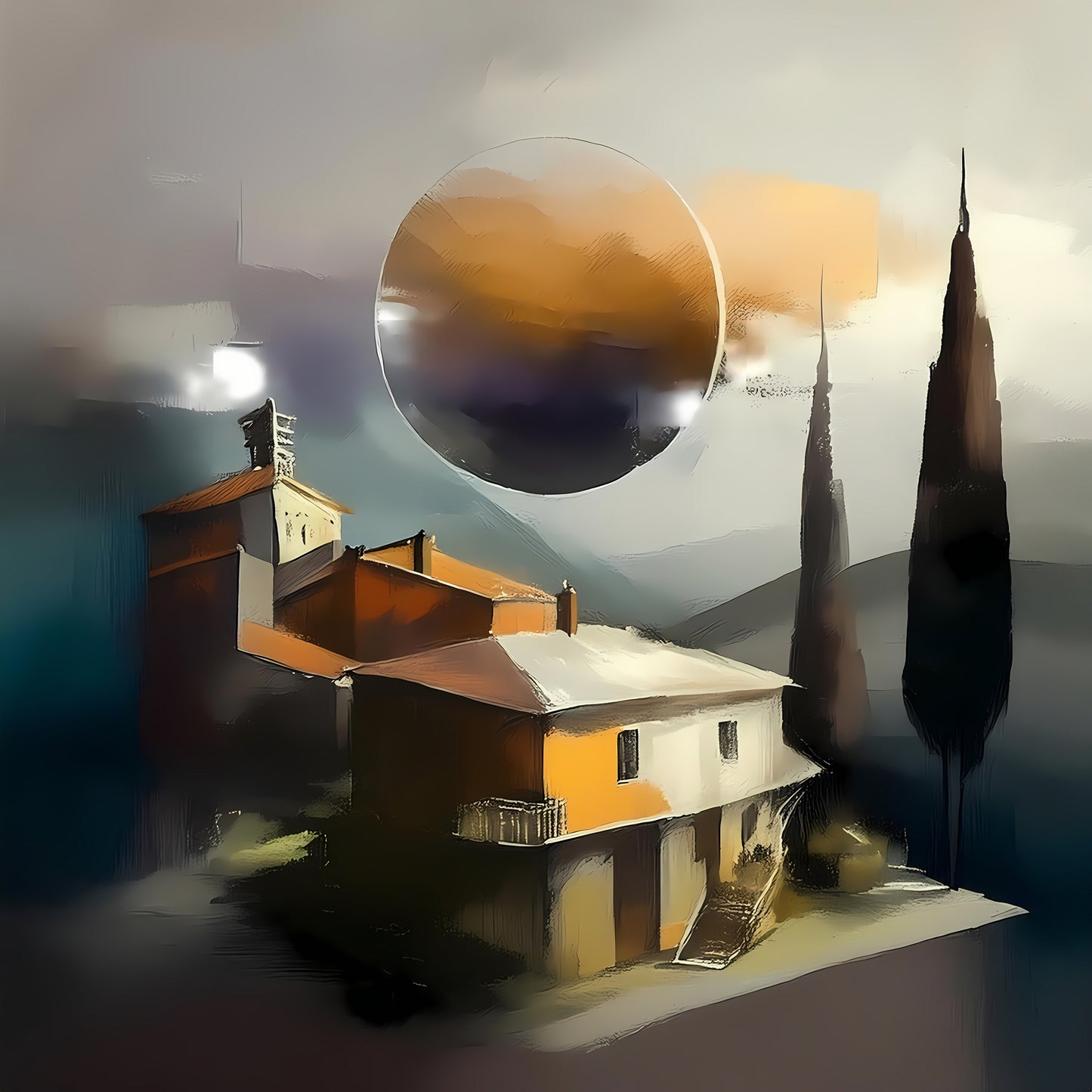 Sunset In Tuscany