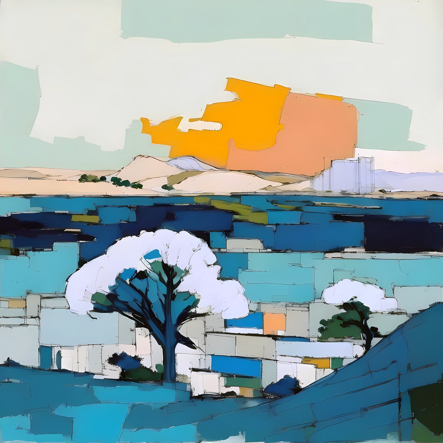 Mid Century Landscape I