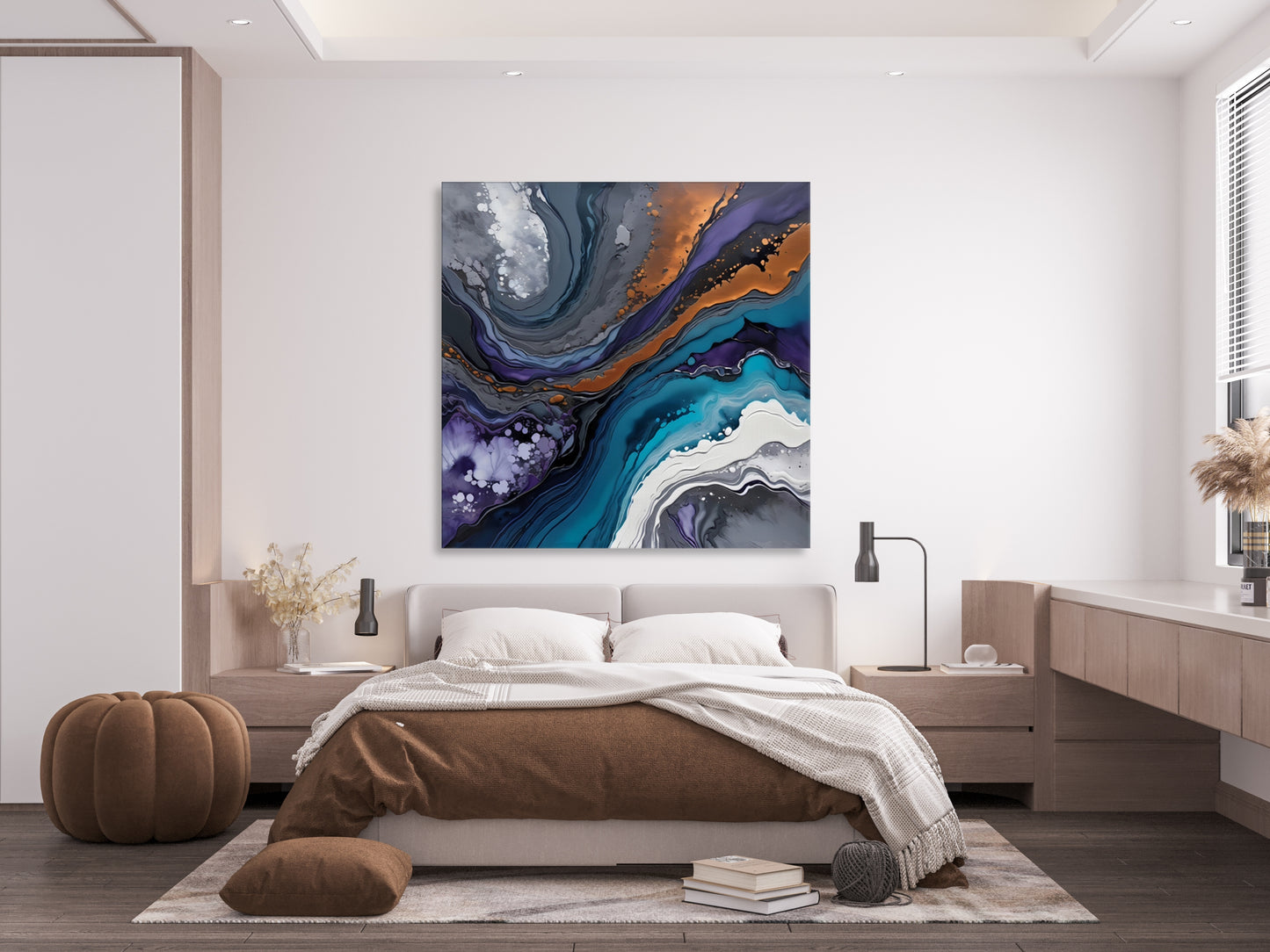 Blue And Purple Swirl